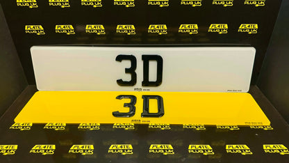 3D Number Plates