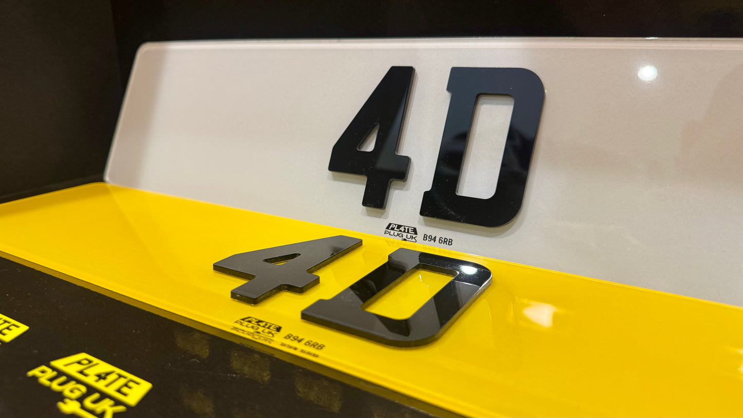 4D Number Plates