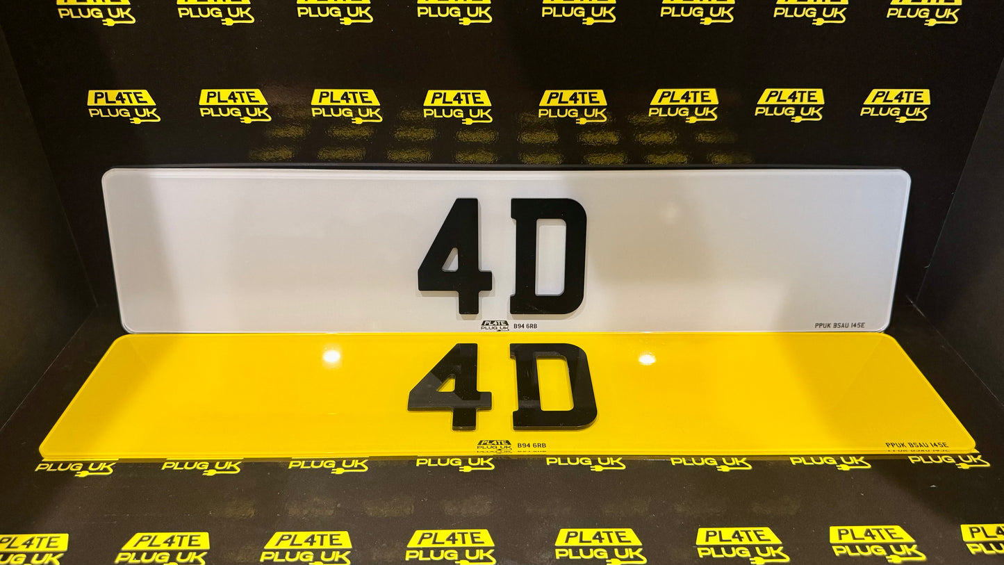 4D Number Plates