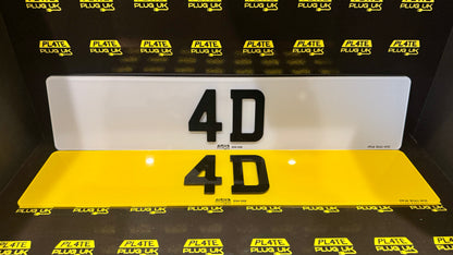 4D Number Plates